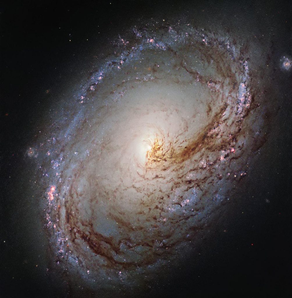 NASA/ESA Hubble Space Telescope shows Messier 96, a spiral galaxy just over 35 million light-years away 